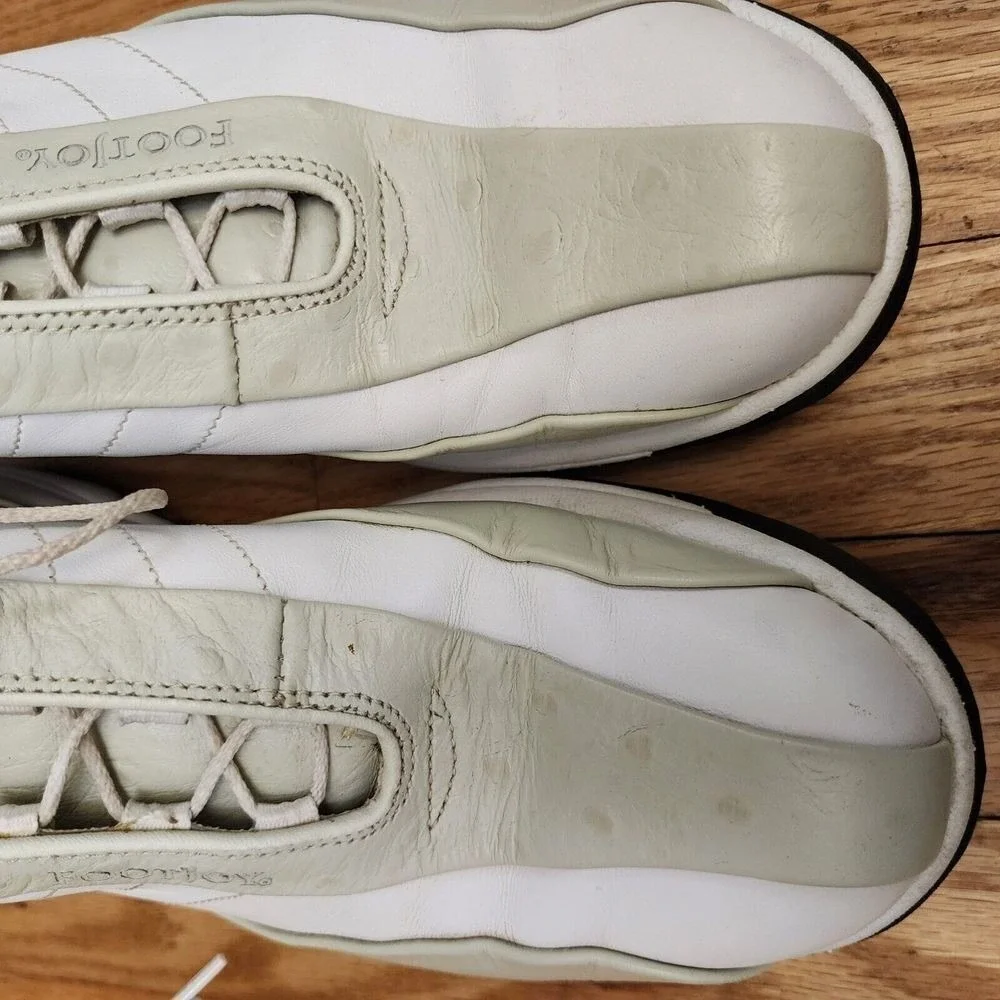FootJoy Contour Series Womens Size 7 M Golf Shoes Oxfords Leather White/Beige